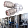 Air Hose Splitter 2 Way Carbon Steel Automatic Pneumatic Quick