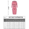 Clearlove Vestido con capucha y bolsillo a rayas para mujer,