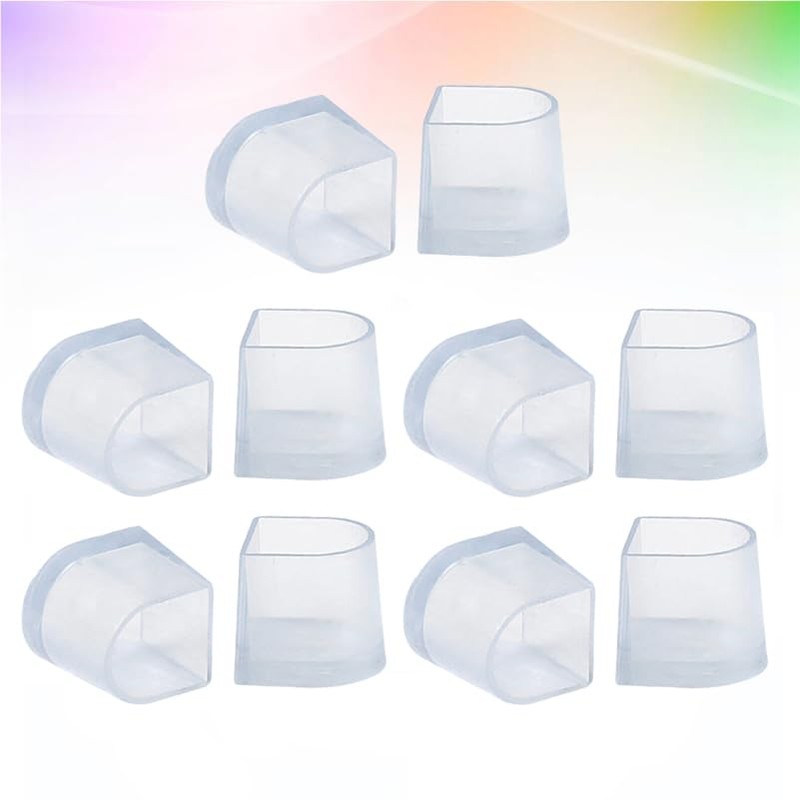 Veemoon Veemoon 10pcs PVC Shoe Heel Protector Covers Plastic Lady