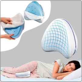 SC ACCESORIOS Almohada para Piernas Ergonómica Ortopédica De Memory Foam Cojín para Rodillas De Espuma Viscoelástica para Aliviar El Dolor De Ciática