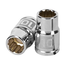 Truper D-3810-M, Dado de 12 puntas, cuadro 3/8" de 10mm