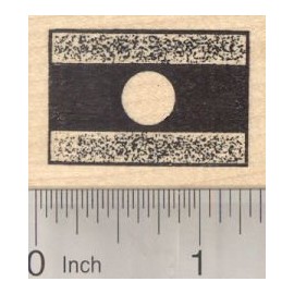Flag of Laos Rubber Stamp