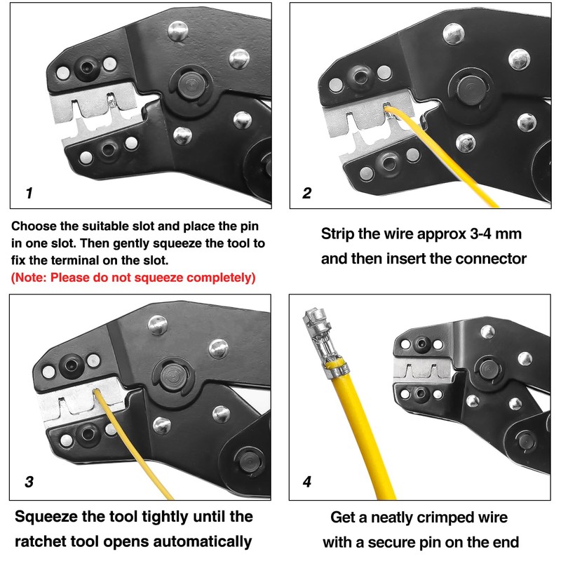 Taiss JST Crimping Tool,Dupont Crimping Tool,JST Crimper,Dupont Crimper,Ratcheting Wire Crimper