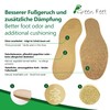 2 Pairs of Genuine Leather Insoles Basic Insoles Brown for