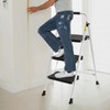 BOCOM 3 Step Ladder, Lightweight Portable Foldable Collapsible Folding Sturdy