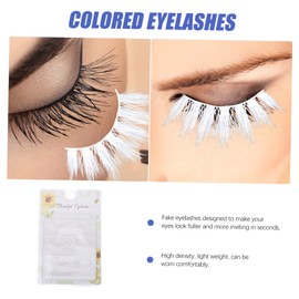 OHPHCALL 3 Pairs False Eyelashes Beauty Lashes Kit Thin Band Eyelashes Pre Glued Lashes Clusters