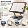 Adjustable Book Stand for Reading – 360° Rotating Foldable Desktop