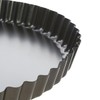 Premier Housewares Fluted Flan Tin, 20 cm, Grey