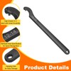 HARFINGTON C Hook Spanner Wrench, 12-14mm C Pin Motorcycle Shock