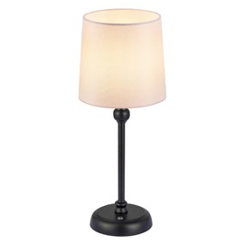 Kanweis Cordless LED Table Lamp, 6000mAh Rechargeable Battery Portable Bedside Night Lamp, Touch Stepless Dimmable Patio Ambient Table Light for Restaurant Office Bedroom(Black, High)