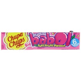 Chupa Chups Big Babol Tutti Frutti Kaugummi 20er Display, 1er Pack (1 x 552 g Packung)