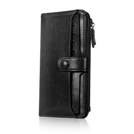 HUA ANGEL Elegant Wallet Purse Phone Card Holder Clutch Large Capacity Soft Leather Ladies Purse Womens Wallet with Multiple Cards Slot for Credit Cards Cash Bills Coins