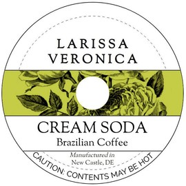 Cream Soda Brazilian Coffee (Single Serve K-Cup Pods) (Gourmet, Naturally Flavored, Whole Coffee Beans) (12 pods, ZIN: 572418) - 2 Pack