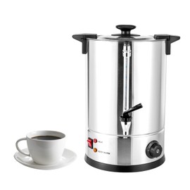 Lemoeyes Stainless Steel Coffee Urn, 12L 80 Cups Commercial Grade Coffee Maker Hot Water Urn 1000W Hot Coffee Dispenser for Home Party Office Wedding, 30-110°C