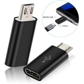 iSellParts2U 2 Pack USB 3.1 Type C Female to Micro USB Male Adapter Converter Connector USB-C