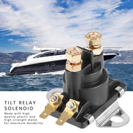 12V Starter Tilt Trim Pump Relay, Solenoid Relay Switch Starter Relay Solenoid Lawn Mower Starter Solenoid Compatible for Marine Outboard Boat Motor Engine