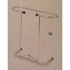 Blanket support may be used alone at end of bed or with a second unit on either side of bed, 20" wide and adjusts in height up to 19".