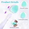 Mxxipp 4pcs Lip Scrub Brush, Silicone Heart Lip Exfoliator Brushes