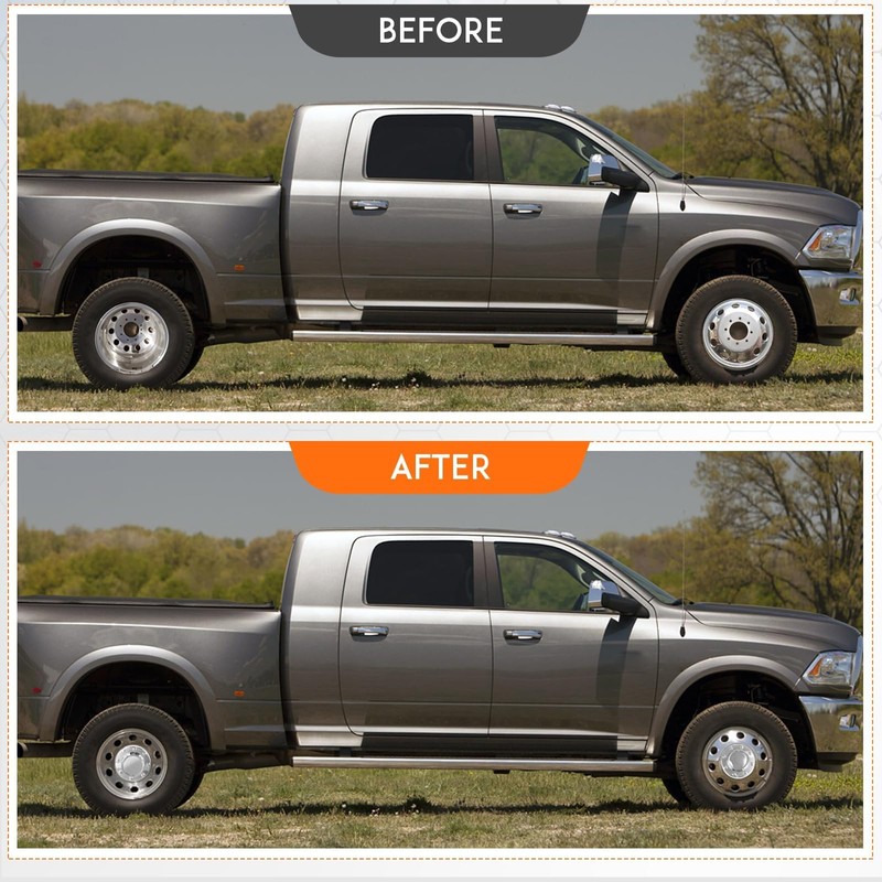 Dexepe Front & Rear Chrome Dually Wheel Center Hub Caps