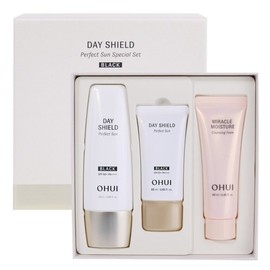 OHUI 오휘 데이쉴드 퍼펙트 선 블랙 SPF 50+ 스페셜 세트 50ml+30ml Ohuu Day Shield Perfect Sun Black SPF 50+ Special Set 50ml+30ml