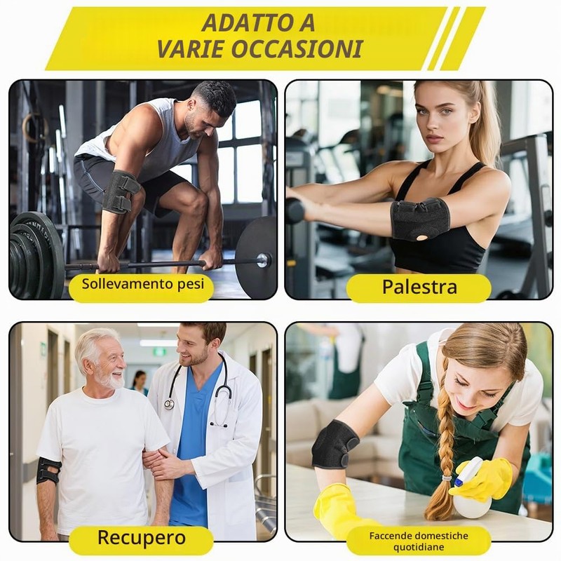 BUTBU Tutore Gomito, 2 Pezzi Tutore A Compressione Per Gomito,