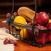 HOSY 2 Tier Steel Basket, Standing Storage Rack Ideas for