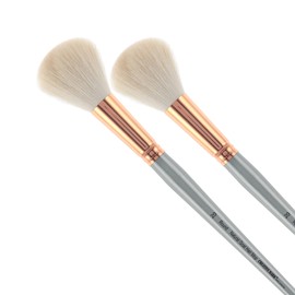 Creative Mark Natural White Goat Hair Mop Brushes - Paint Brushes for Acrylic Painting, Oil, Watercolor and More - Round - Size # 20-2 Pack