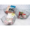 RSVP International Hanging Storage Collection 3-Tier Baskets, Chrome Woven Wire