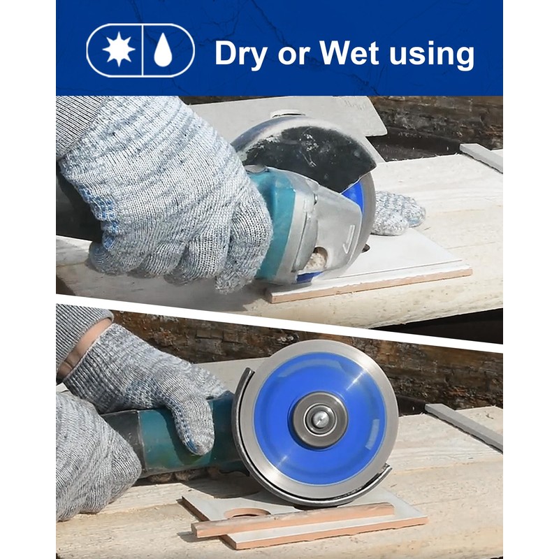 SHDIATOOL 4-Inch/105mm Diamond Saw Blade (2-Pack) for Porcelain Tile, Ceramic,