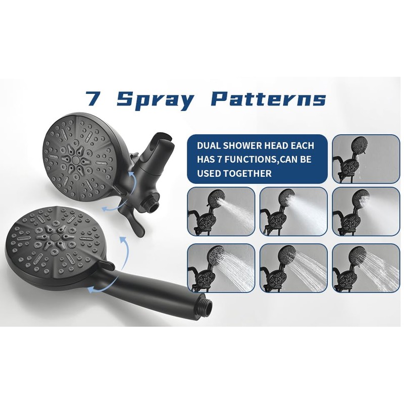 2 Handle Shower Faucet Shower System Complete 2 in 1