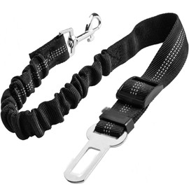 Adjustable Dog Seat Belt for Cars UK, Elastic Nylon Pet Safety Harness with Seatbelt Clip Lead, Secure Dog Seat Belts for Travel Comfort and Restraint