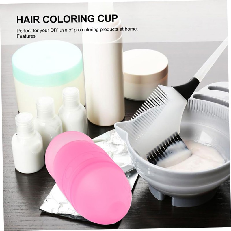 Healeved Hair Dyeing Accessories 3pcs Shaking Cup for Mixing Thickened
