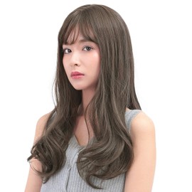 AQUADOL Wig, Long, Full Wig, Gradient, Curl, Pink, Black Hair, Blonde, One Size Fits Most, PG. Pearl Gurege wg304PG