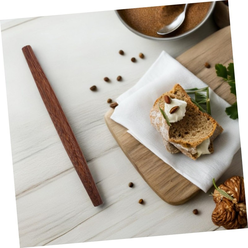 NOLITOY 2pcs Wooden Rolling Pin Nonstick Dough Rollers for Baking