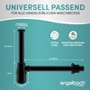 Engelbach® Cup Siphon with Cleaning Opening – Universal Siphon for