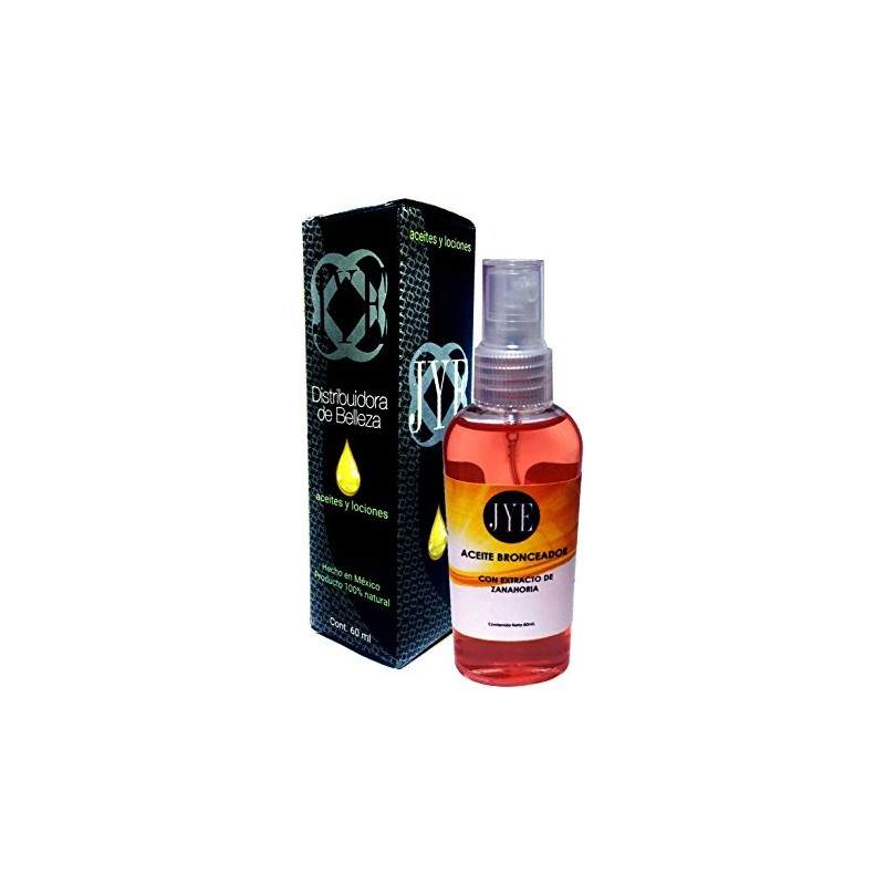 JYE Set de 6 Botellas de Aceite Bronceador con Extracto