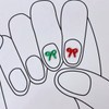 Christmas Knot Tail Ribbon Nail Charms 1 Pack (5 Pieces) / 크리스마스 매듭 꼬리 리본 네일파츠 1봉 5개입