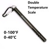 1 Piece Green Fishing Water Thermometer, Double Scale Display for