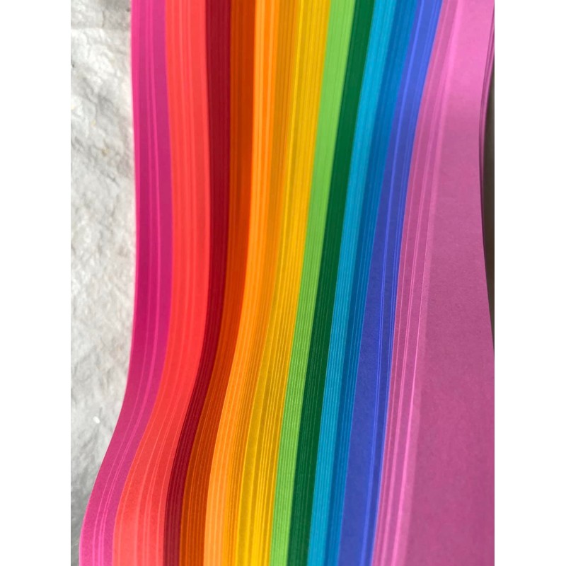 3/8" Rainbow Paper Strips for German, Froebel, Moravian Stars &