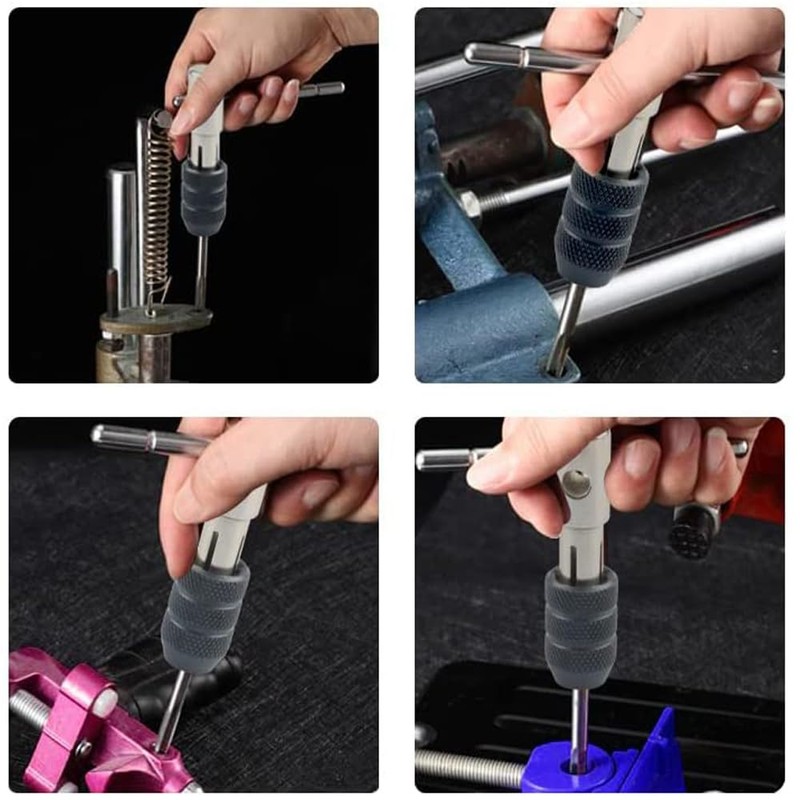 Mesee 6Piece Tap Wrench Tool Set, Adjustable T-Handle Ratchet Tap