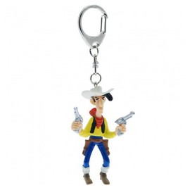 Plastoy 63201 Keyring with Lucky Luke Figurine Holding 2 Guns