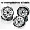 2.2 Inch Beadlock Wheels, 25mm Wide 0mm Offset for SCX10