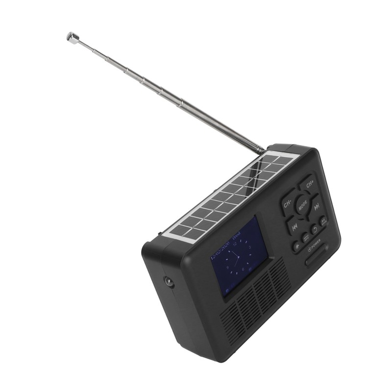 Solar Hand Crank Radio DAB FM Bluetooth 5.0 4 Ways