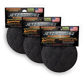 Jetz-Scrubz Scrubber Sponge, J22/3, Round, Set of 3, Made in the USA