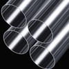 Pangda 4 Pcs 4" OD x 15.5" Clear Acrylic Pipe