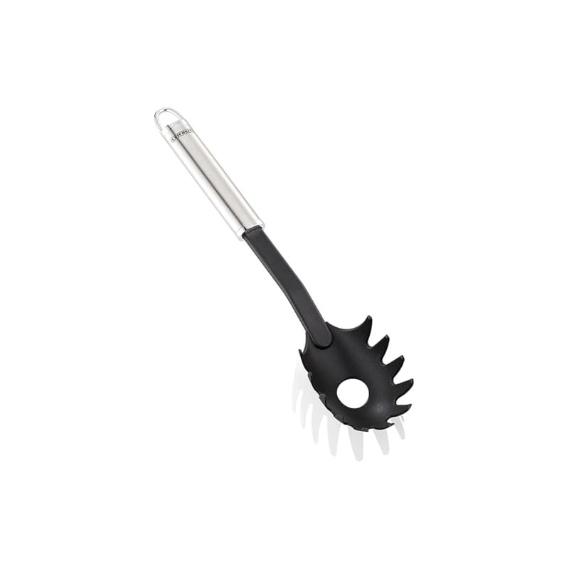 Leifheit 24060 Cucchiaio Spaghetti, Acciaio Inossidabile, Nero/Grigio Argento, 6.5 x