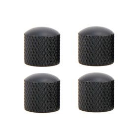 4pcs Electric Bass Guitar Volume Tone Control Knobs Dome Knobs Guitar Parts AU Black