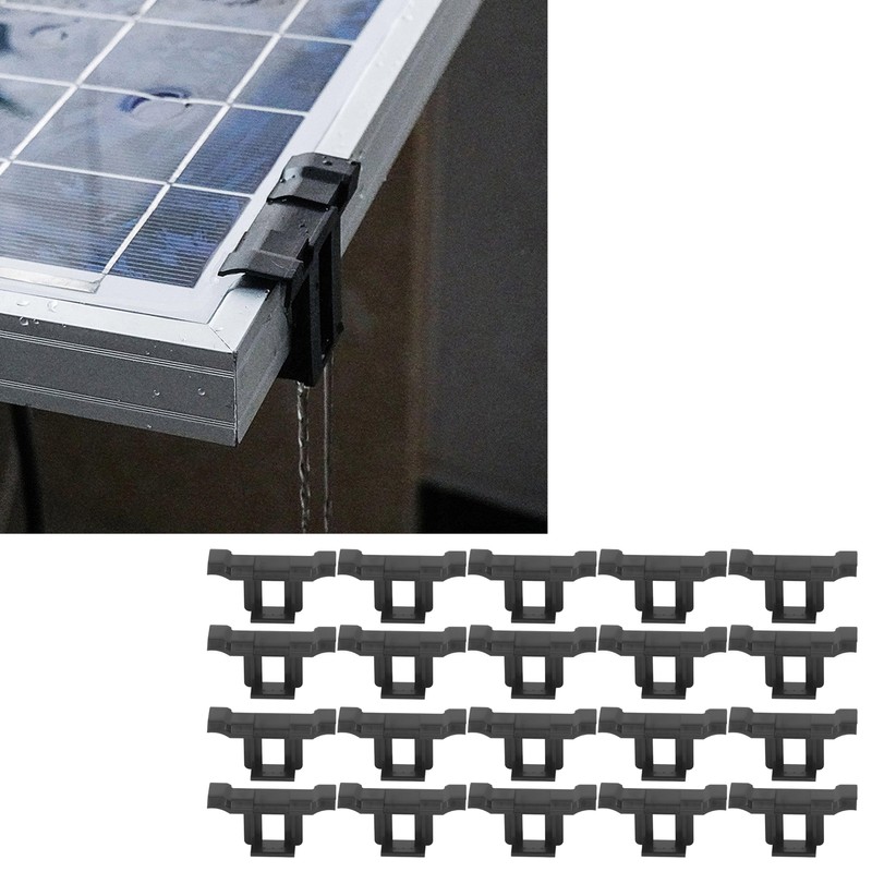 20PCS Solar Panel Drain Clip PV Modules Cleaning Clip 30mm