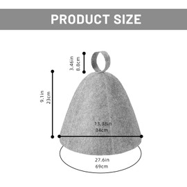 DAJING Hat - Premium Felted Accessory for Men and Women, Ergonomic Steam Bath Hat with Strong Water Absorption, Stylish and Durable Essentials
