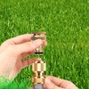 Garden hose connector, brass hose connector kit, 1/2 "and 3/4"